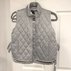 Banana Republic Gray Blue Quilted Vest